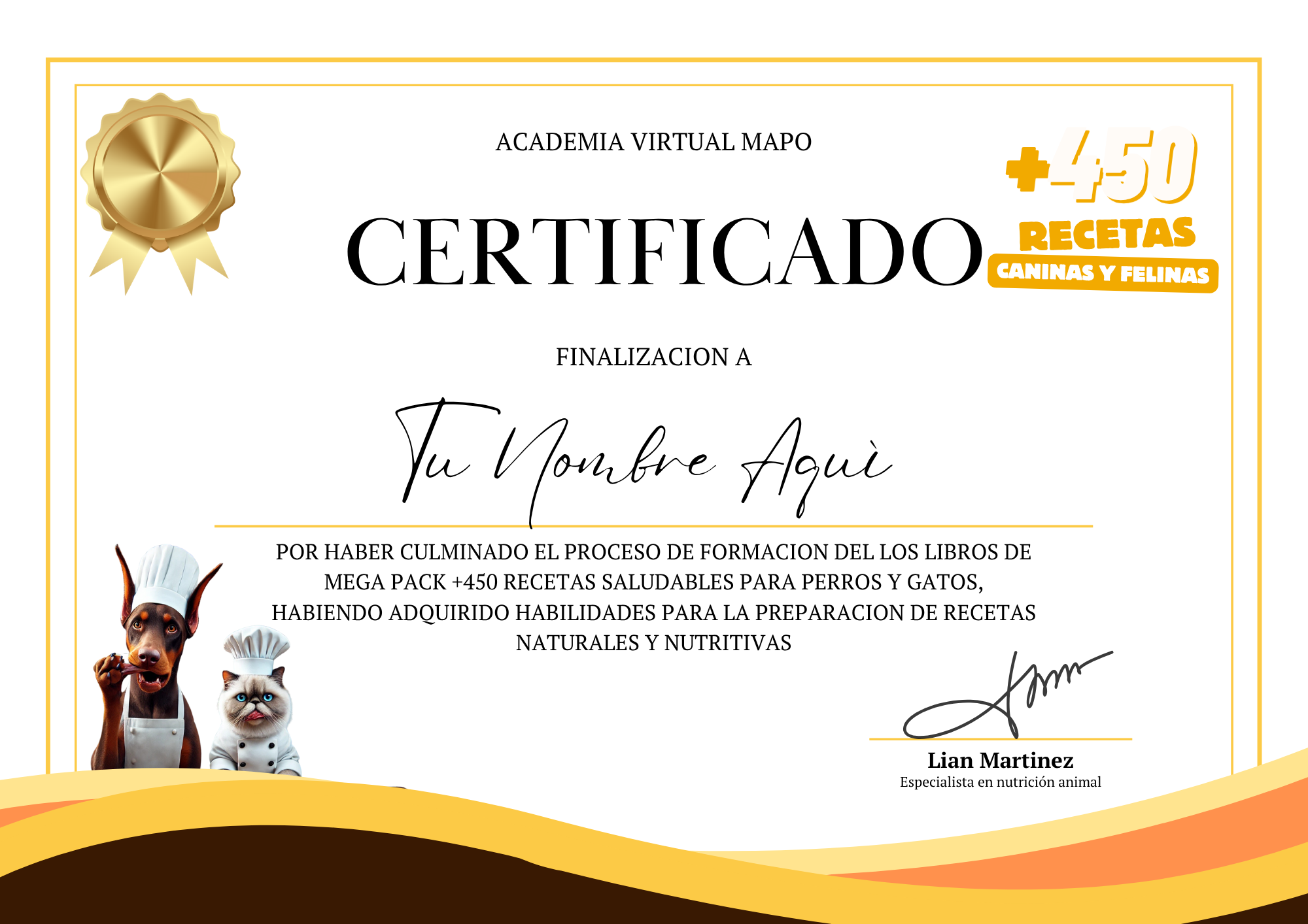 Certificado personalizado